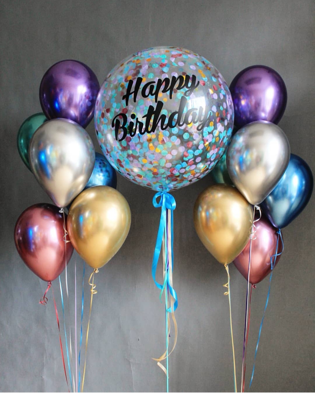 Гелевые шары с днем рождения фото